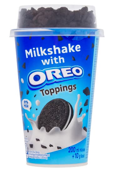 Oreo Milkshake With Toppings (210ml)