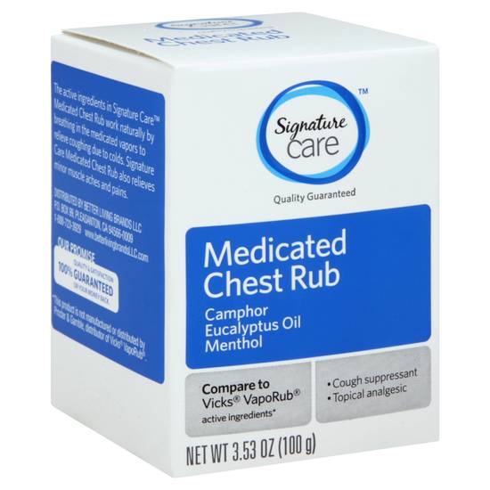 Signature Care Chest Rub Medicated (3.5 oz)