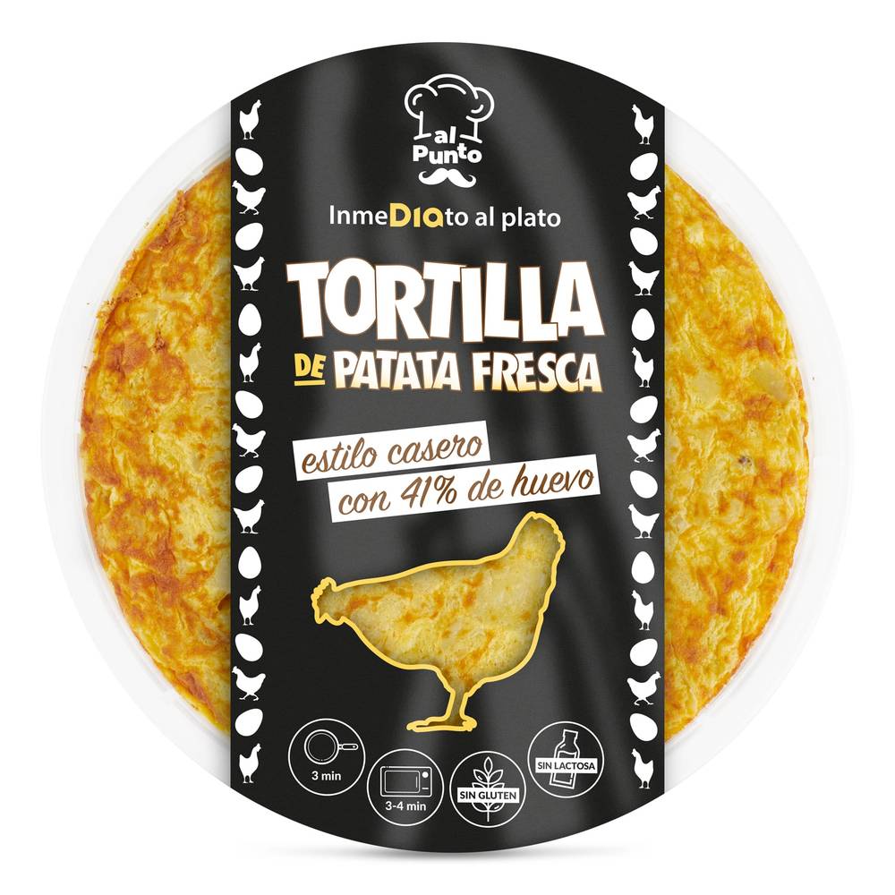 Tortilla De Patata Fresca Al Punto Dia Bandeja 600 G