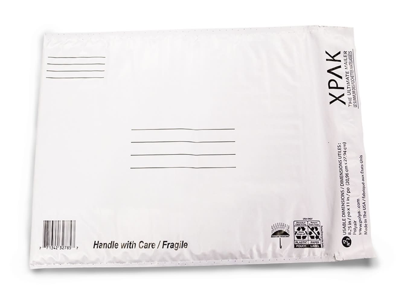 XPAK Poly Mailers, 8.5x11 in, White