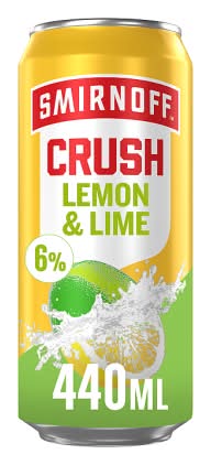 Smirnoff Lemon & Lime, Crush Vodka Mixed Drink (0.44L)