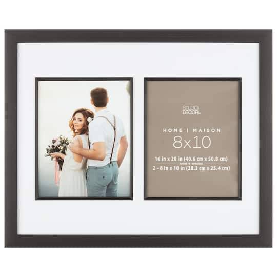 2 Opening Black 8" X 10" Collage Frame, Home Collection By Studio Decor