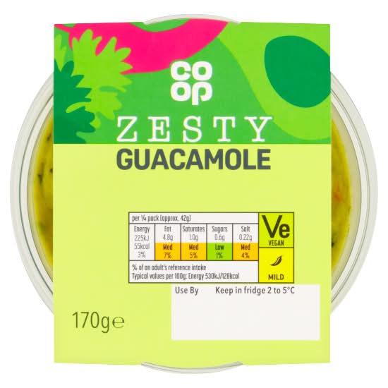 Co-op Zesty Guacamole Dip (170g)