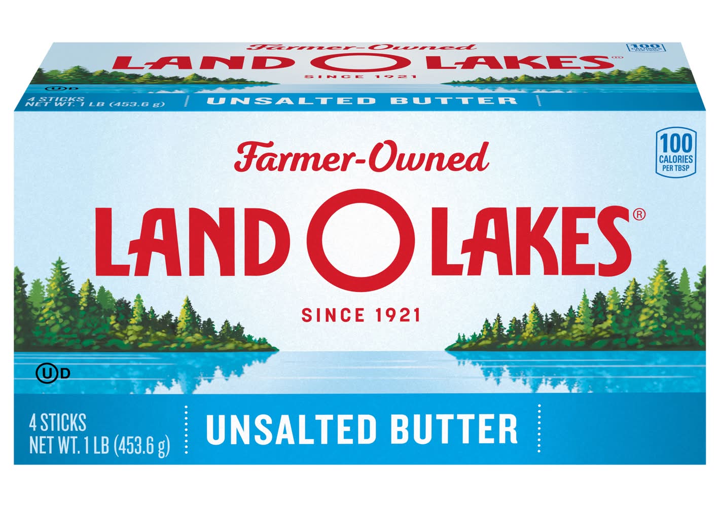 Land O'Lakes Unsalted Butter Sticks (1 lbs, 4 ct)