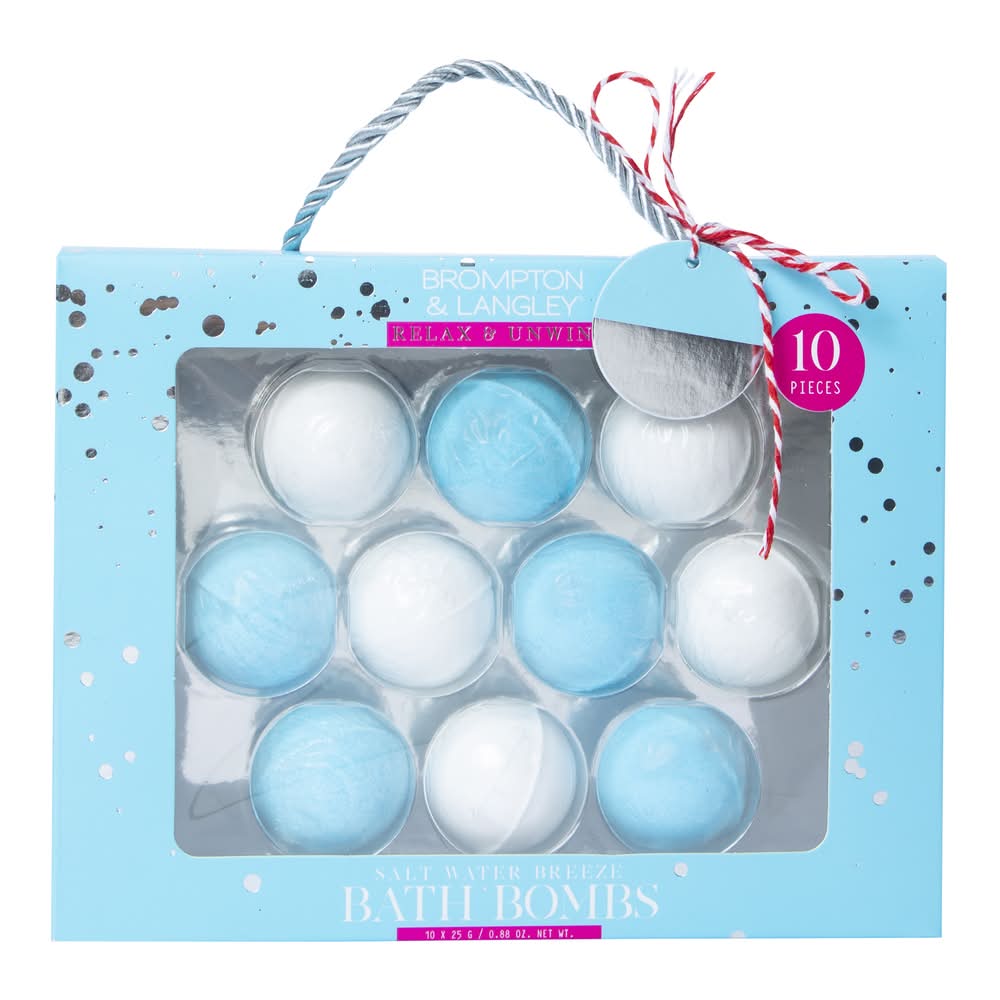 Brompton & Langley® Bath Bombs 10-Count Salt Water Breeze