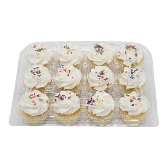 Weis in Store Made Bakery Satin Whip Iced Mini Cupcakes Gold