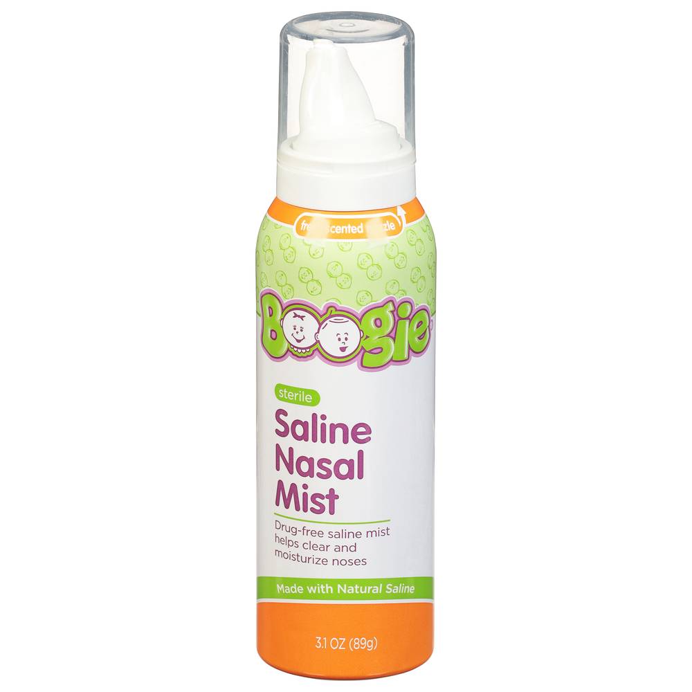 Boogie Saline Mist For Stuffy Noses (3.1 oz)