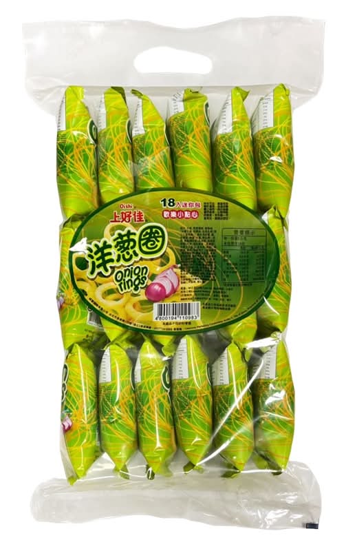 上好佳歡樂小點心洋蔥圈 90g(18小包) <90g克 x 1 x 1Pack包>