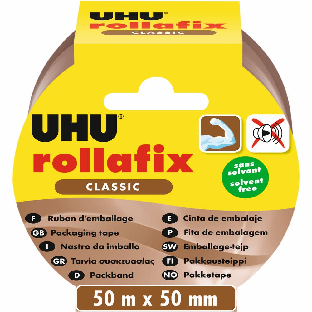 UHU - Rollafix ruban d'emballage brun (120g)