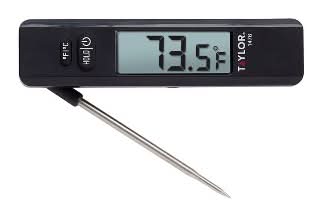Taylor Stainless Steel Compact Digital Folding Kitchen Thermometer