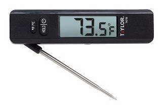 Taylor Stainless Steel Compact Digital Folding Kitchen Thermometer