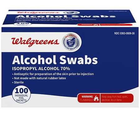 Walgreens Isopropyl 70% Alcohol Swabs (100 ct)