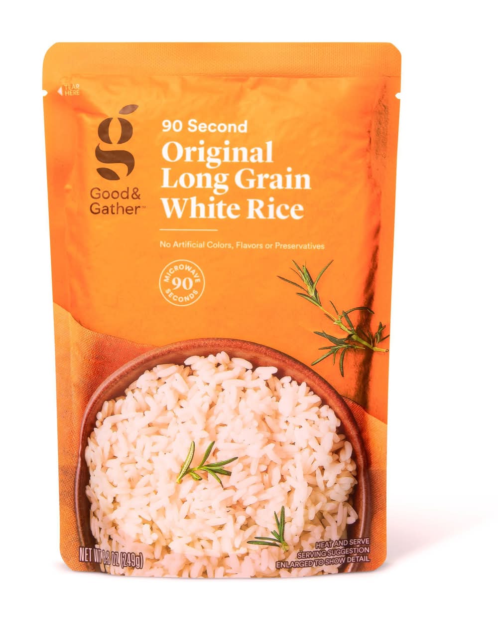 Good & Gather Original Long Grain White Rice Microwavable Pouch (8.8 oz)