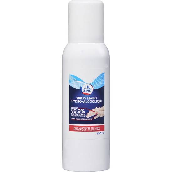 Carrefour Soft - Spray mains hydro alcoolique