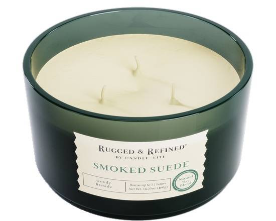 CANDLE LITE RUGGED&REFINED SMOKED SUEDE 16.25 OZ