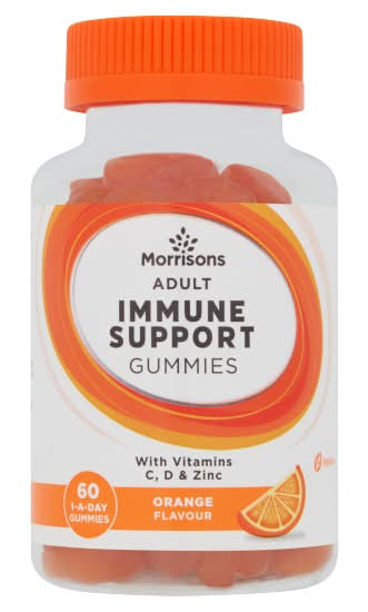 Morrisons Orange, Adult Vitamin C Immune Support Gummies (60 pack)