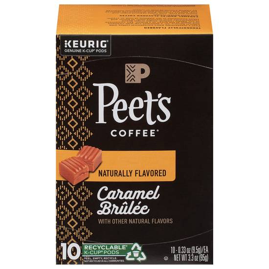 Peet's Coffee Caramel Brulee K-Cup Pods (10 pods)