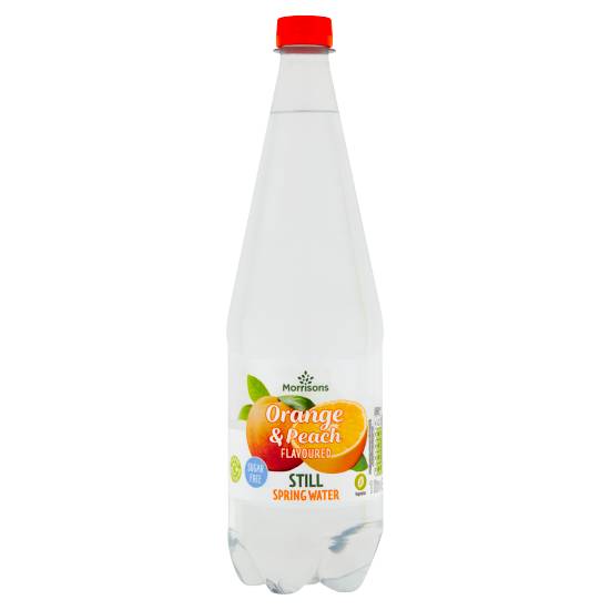 Morrisons Orange & Peach Flavoured Still Spring Water (1L)