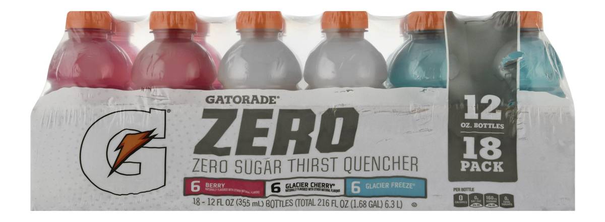 Gatorade Zero Assorted Thirst Quencher (18 ct, 12 fl oz)