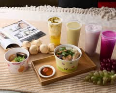 柚果子手打果汁 x 手工甜不辣