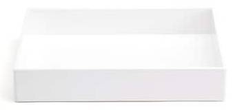 Poppin Plastic Accessory Tray, White (100232)