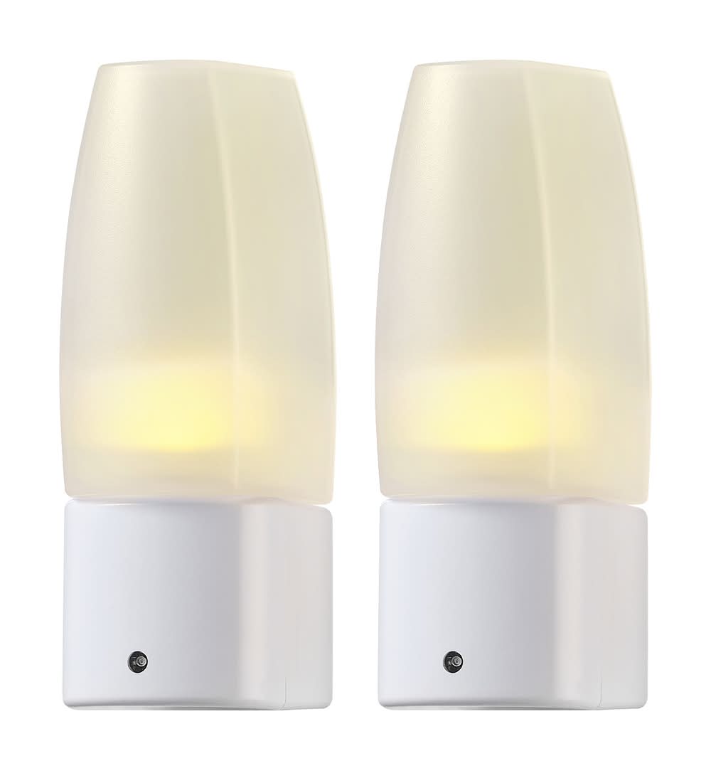 Utilitech 2 -Pack White LED Auto On/Off Night Light