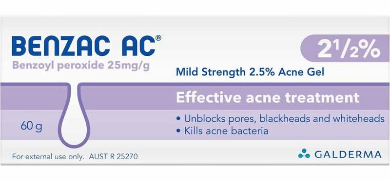 Benzac AC Gel 2.5% 60g