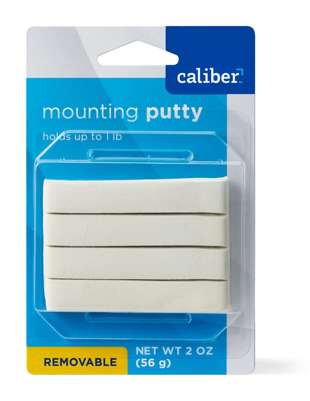 Caliber Removable Mounting Putty, White, 2 Oz