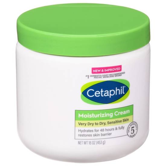 Cetaphil Very Dry To Dry Sensitive Skin Moisturizing Cream (16 oz)