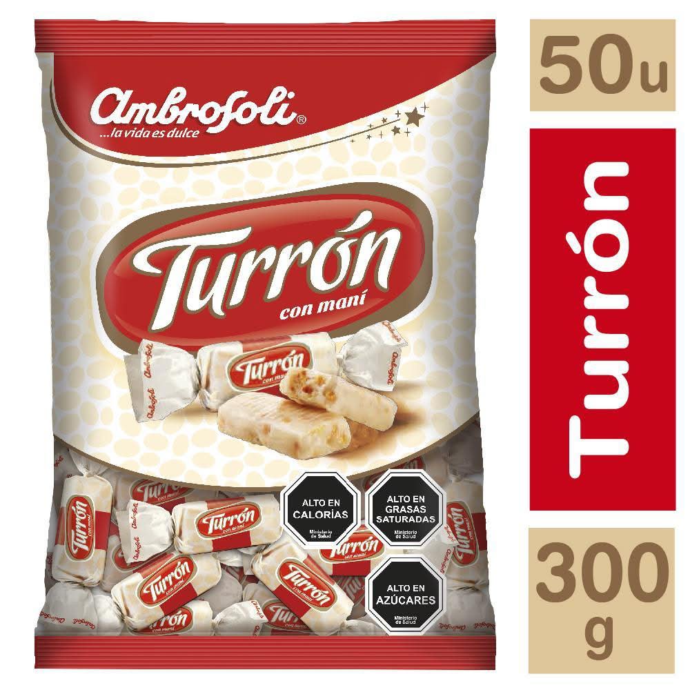 Ambrosoli · Mini turrones con maní (300 g)