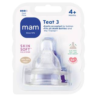 MAM Fast Flow Teats 4+ Months