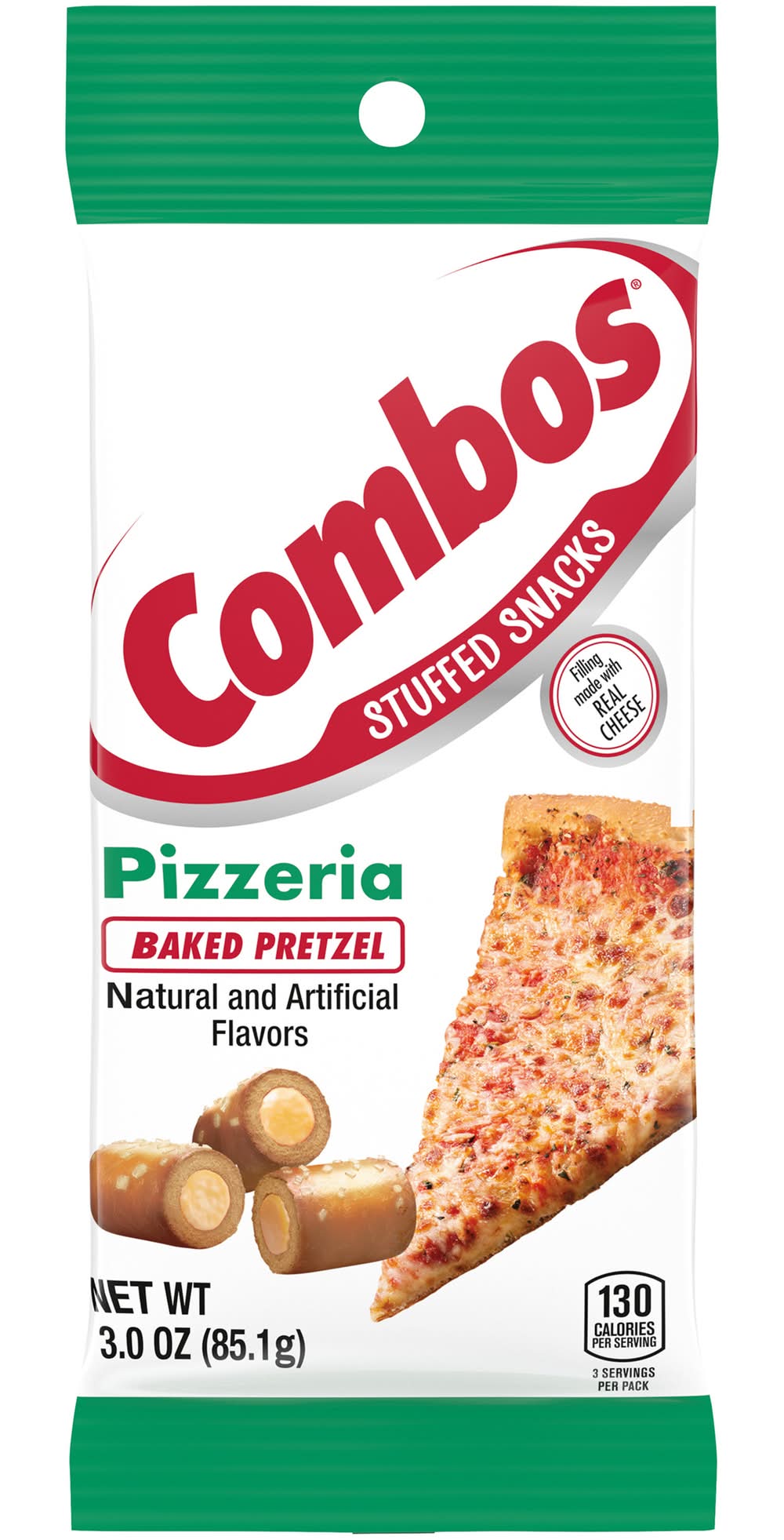 Combos Stuffed Snacks Pizzeria Baked Pretzel Snacks (3 oz)