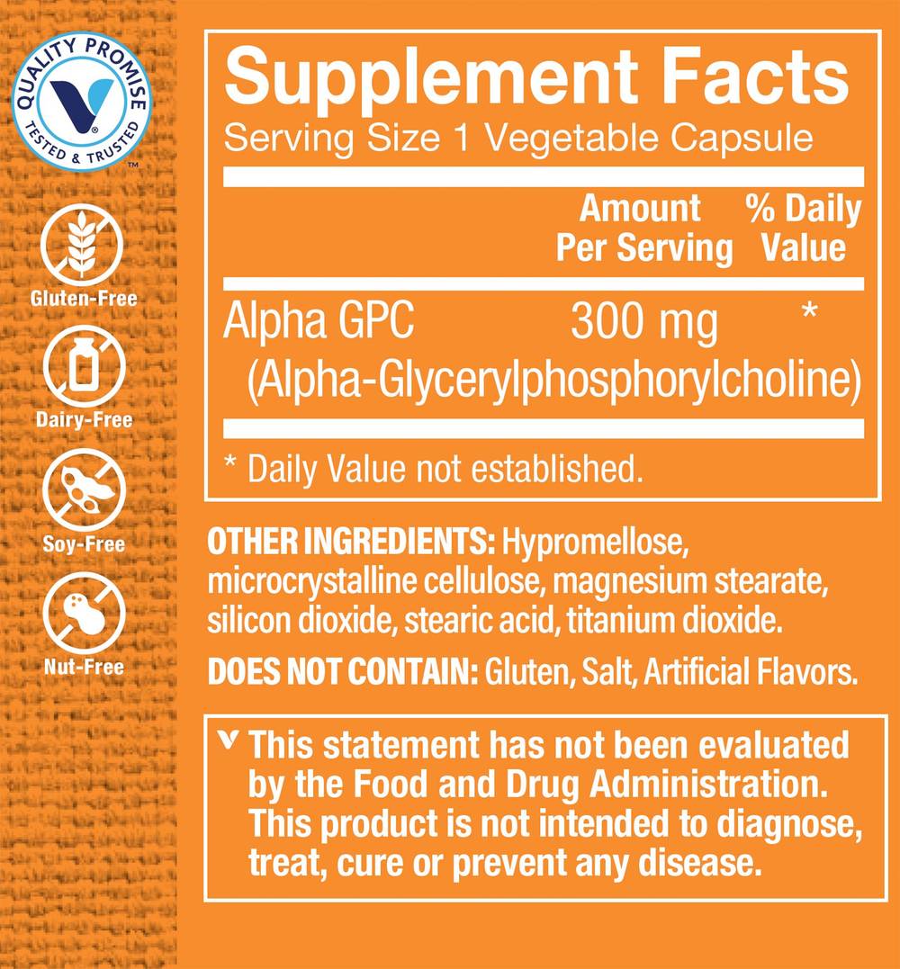 The Vitamin Shoppe Alpha Gpc Capsules