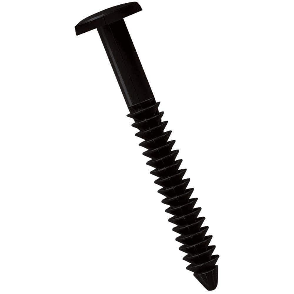 Builders Edge 002 Black Easy Lok Fasteners (12-Pack)