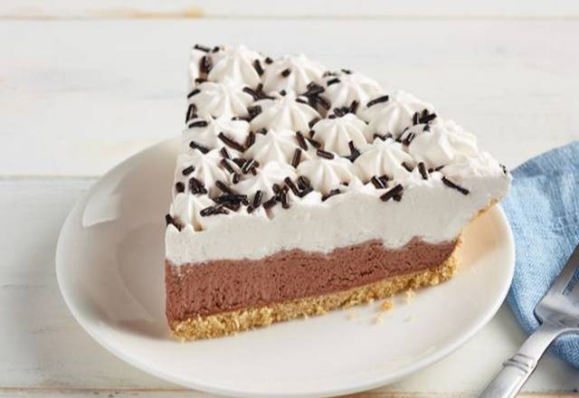 Chocolate Icebox Pie - Slice