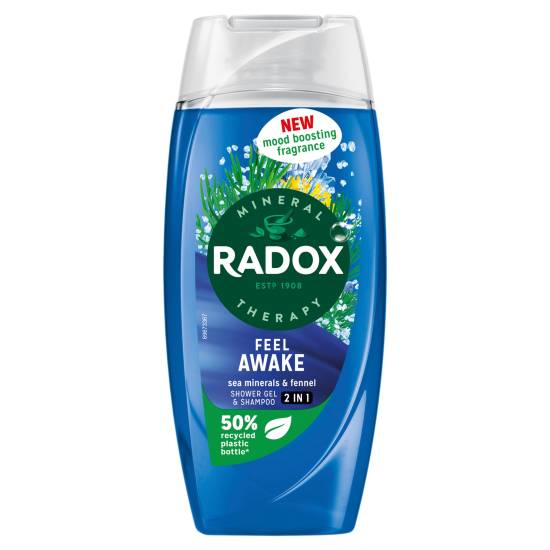 Radox Sea Minerals & Fennel, Mineral Therapy Feel Awake Shower Gel & Shampoo