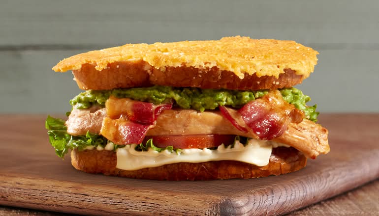 Parm-Crusted Sourdough Chicken Avocado Sandwich