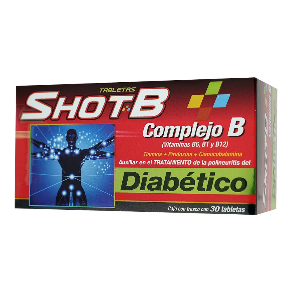 Shot b complejo b tabletas (30 piezas)