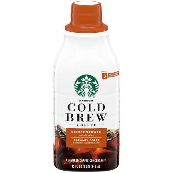 Starbucks Caramel Dolce Cold Brew Coffee Concentrate, 32 OZ