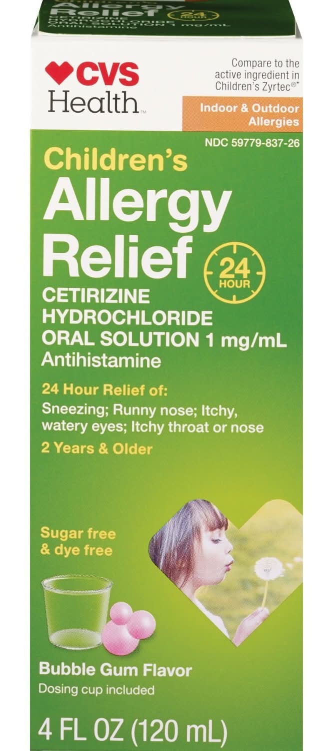 CVS Health Children's Bubble Gum Flavor Allergy Relief (4 fl oz)