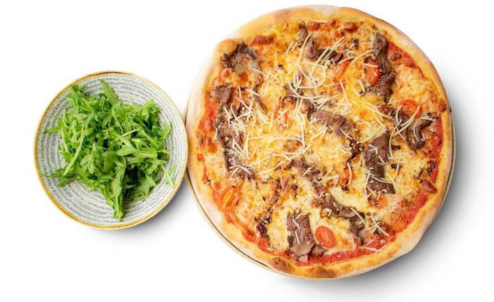 Gluten Free - Philly cheesesteak pizza