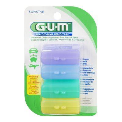 G-u-m capuchons pour brosse pour brosse à dents (4 un) - toothbrush covers (4 un)