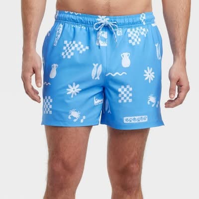 Goodfellow & Co. Swim Trunks, Men, L, Blue