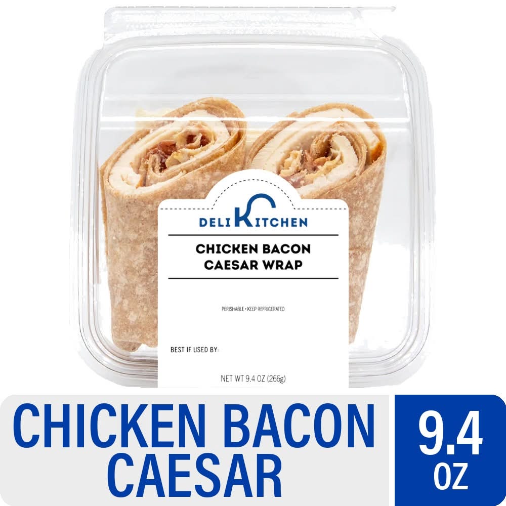 Deli Kitchen Chicken Bacon Caesar Wrap (9.4 oz, 2 ct)