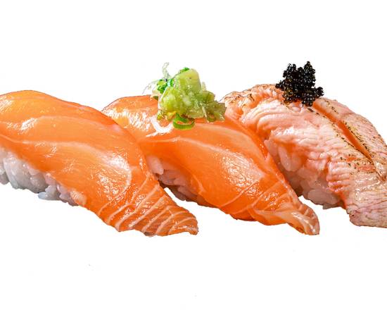 (b212) Salmon Sampler Sushi