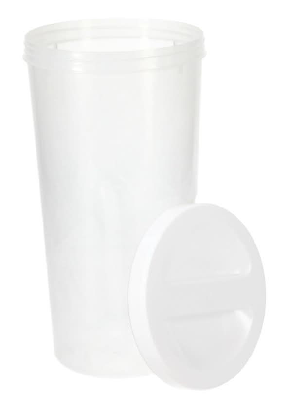 Plastic Food Storage Canisters With Lid 4 Qt, Transparent