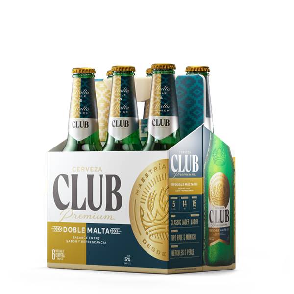 Sixpack Cerveza Club Twist Off 330ml