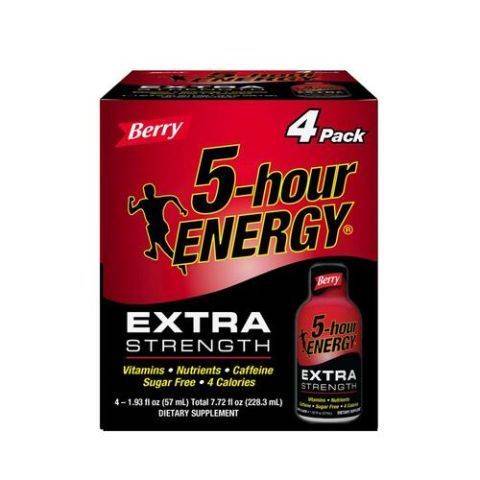 5-Hour Energy Extra Strength Berry 4 Pack