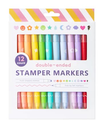 Double-Ended Stamper Markers 12-Count