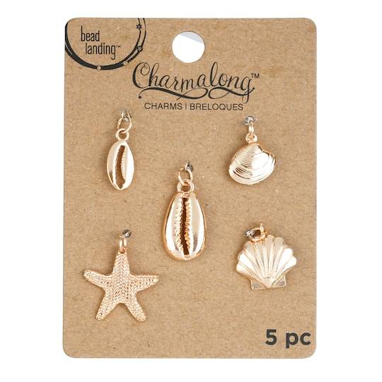 Charmalong Gold Shell Charms By Bead Landing